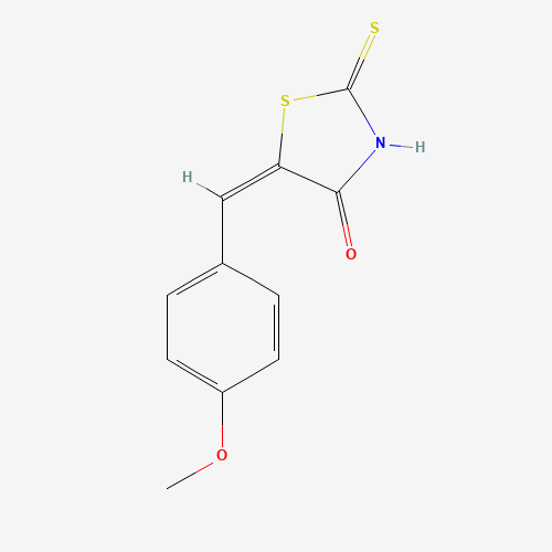 (5E)-2-Mercapto-5-(4-methoxybenzylidene)-1,3-thiazol-4(5H)-one (CAS: 81154-16-7) - Chemical Structure and Molecular Formula 