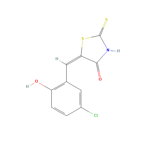 (5E)-5-(5-Chloro-2-hydroxybenzylidene)-2-mercapto-1,3-thiazol-4(5H)-one (CAS: 6320-49-6) - Related Chemical Product