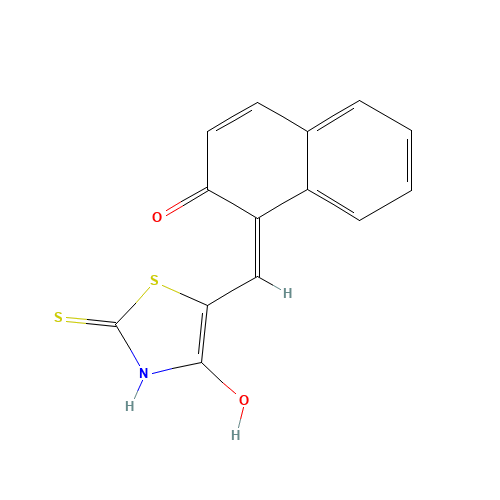 (5E)-5-[(2-Hydroxy-1-naphthyl)methylene]-2-mercapto-1,3-thiazol-4(5H)-one (CAS: 268736-98-7) - Related Chemical Product