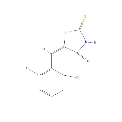 (5E)-5-(2-Chloro-6-fluorobenzylidene)-2-mercapto-1,3-thiazol-4(5H)-one (CAS: 217316-44-4) - Related Chemical Product