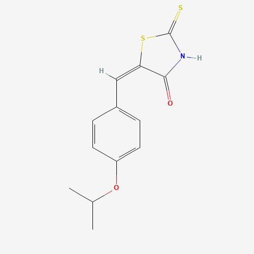 (5E)-5-(4-Isopropoxybenzylidene)-2-mercapto-1,3-thiazol-4(5H)-one (CAS: 303798-03-0) - Chemical Structure and Molecular Formula 