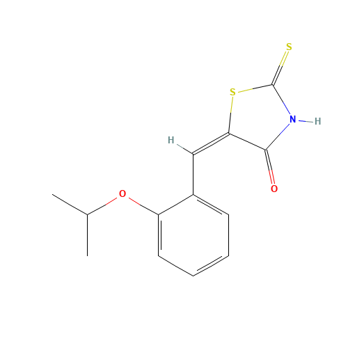 (5E)-5-(2-Isopropoxybenzylidene)-2-mercapto-1,3-thiazol-4(5H)-one (CAS: 352540-00-2) - Chemical Structure and Molecular Formula 