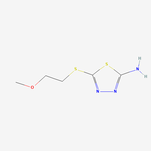 5-[(2-Methoxyethyl)thio]-1,3,4-thiadiazol-2-amine (CAS: 82381-77-9) - Related Chemical Product