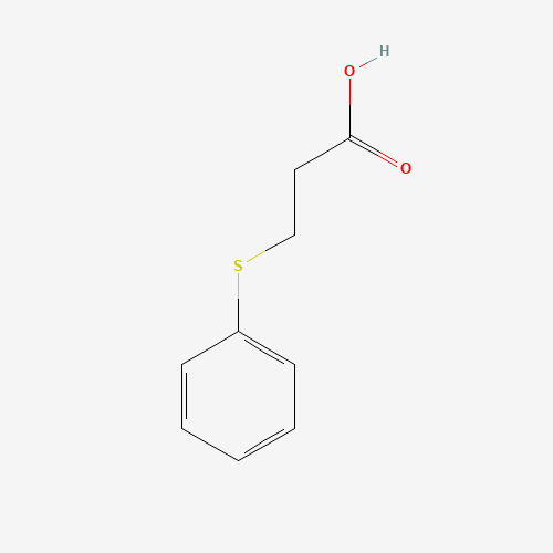 3-(Phenylsulfanyl)propanoic acid (CAS: 5219-65-8) - Chemical Structure and Molecular Formula 