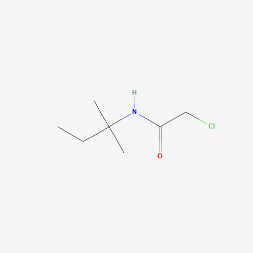2-Chloro-N-(1,1-dimethylpropyl)acetamide (CAS: 39096-81-6) - Chemical Structure and Molecular Formula 