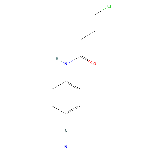4-Chloro-N-(4-cyanophenyl)butanamide (CAS: 1016674-12-6) - Chemical Structure and Molecular Formula 
