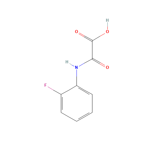 [(2-Fluorophenyl)amino](oxo)acetic acid (CAS: 84944-15-0) - Chemical Structure and Molecular Formula 