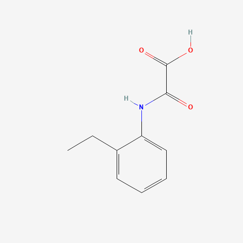 [(2-Ethylphenyl)amino](oxo)acetic acid (CAS: 50740-38-0) - Chemical Structure and Molecular Formula 