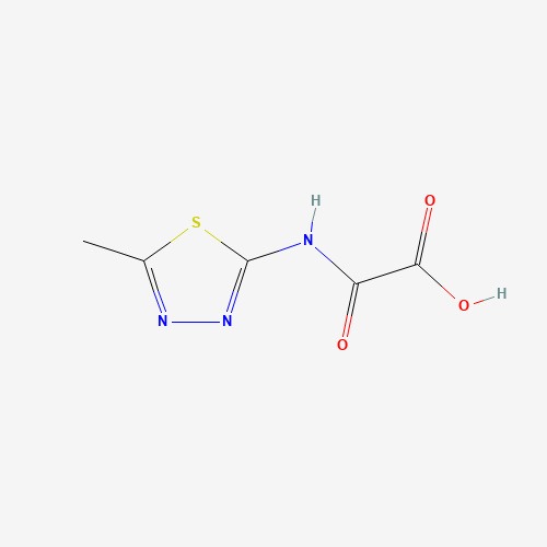 [(5-Methyl-1,3,4-thiadiazol-2-yl)amino]-(oxo)acetic acid (CAS: 83244-81-9) - Chemical Structure and Molecular Formula 