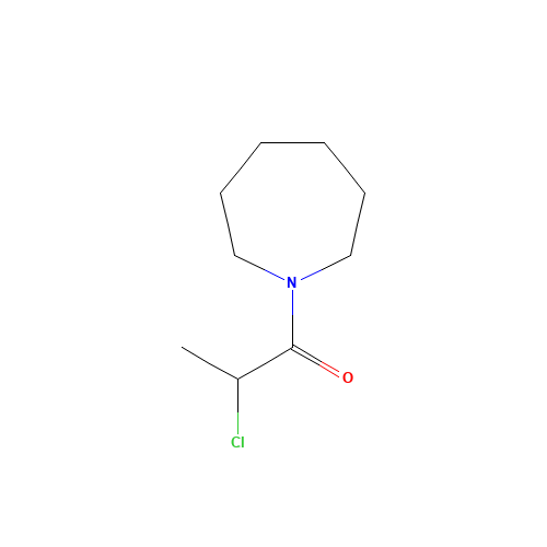 1-(2-Chloropropanoyl)azepane (CAS: 115840-34-1) - Chemical Structure and Molecular Formula 