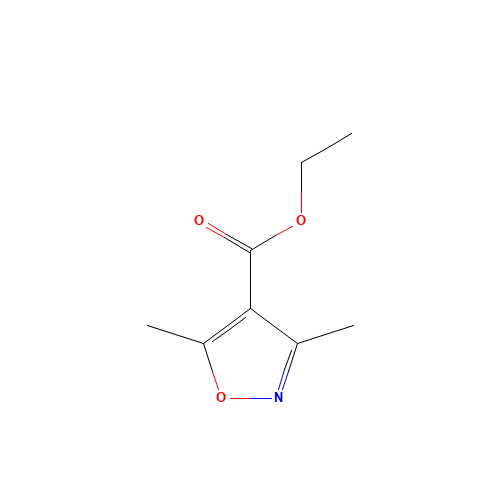 Ethyl 3,5-dimethyl-4-isoxazolecarboxylate (CAS: 17147-42-1) - Chemical Structure and Molecular Formula 