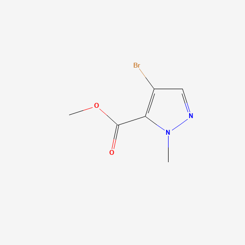 Methyl 4-bromo-1-methyl-1H-pyrazole-5-carboxylate (CAS: 514816-42-3) - Chemical Structure and Molecular Formula 