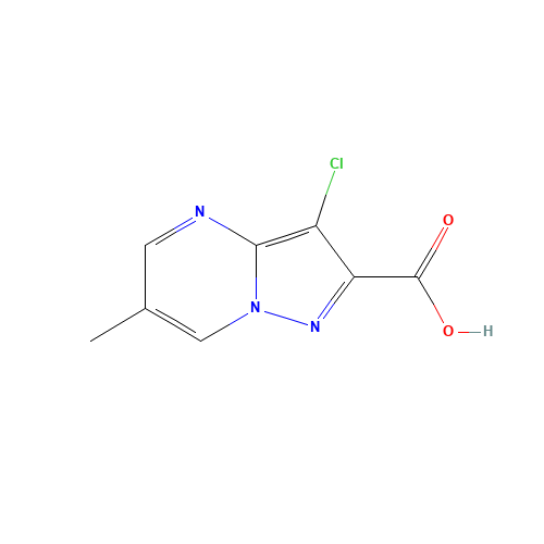 3-Chloro-6-methylpyrazolo[1,5-a]pyrimidine-2-carboxylic acid (CAS: 1015846-76-0) - Related Chemical Product