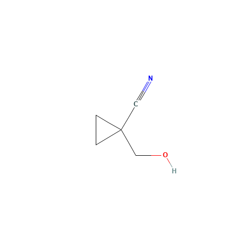 1-(Hydroxymethyl)cyclopropanecarbonitrile (CAS: 98730-77-9) - Chemical Structure and Molecular Formula 