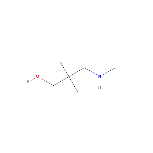 2,2-Dimethyl-3-(methylamino)propan-1-ol (CAS: 16047-86-2) - Chemical Structure and Molecular Formula 