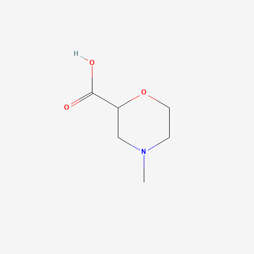 4-Methyl-morpholine-2-carboxylic acid (CAS: 842949-48-8) - Chemical Structure and Molecular Formula 