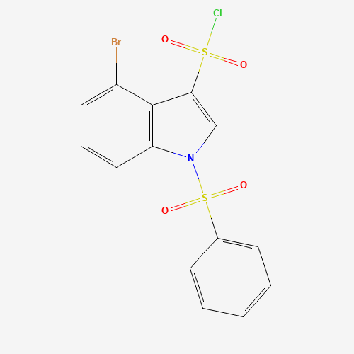 4-Bromo-1-phenylsulfonyl-3-chlorosulfonylindol (CAS: 1027069-88-0) - Related Chemical Product