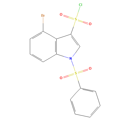 4-Bromo-1-phenylsulfonyl-3-chlorosulfonylindol (CAS: 1027069-88-0) - Related Chemical Product