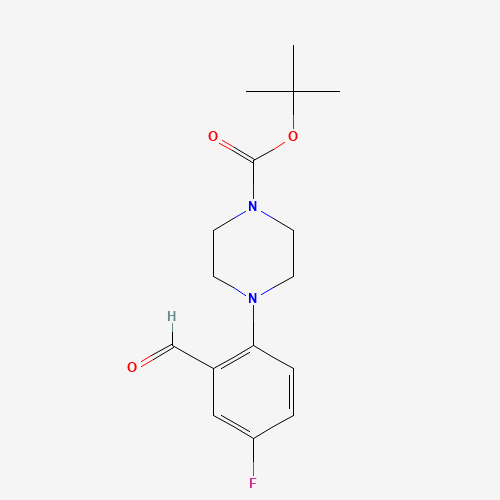 2-(4-Boc-piperazino-1-yl)-5-fluorobenzaldehyde (CAS: 697305-53-6) - Related Chemical Product