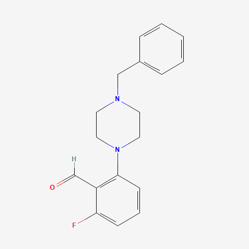 2-(4-Benzylpiperazino-1-yl)-6-fluorobenzaldehyde (CAS: 159944-64-6) - Related Chemical Product