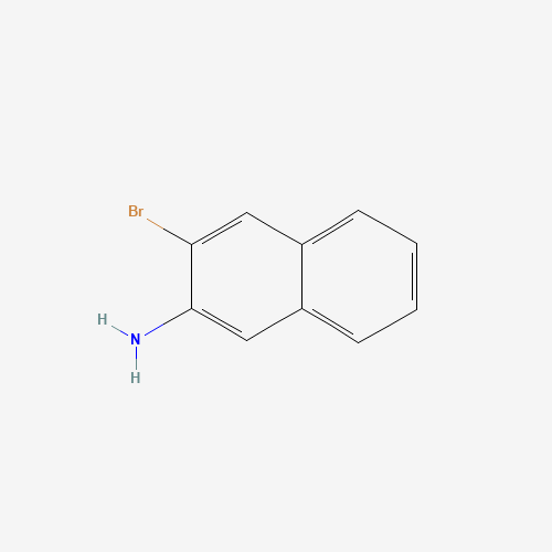 2-Amino-3-bromonaphthalene (CAS: 54245-33-9) - Chemical Structure and Molecular Formula 