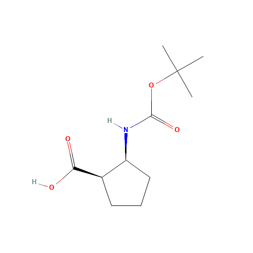 (1R,2S)-Boc-2-amino-1-cyclopentanecarboxylic acid (CAS: 136315-70-3) - Related Chemical Product