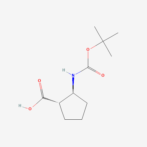 (1S,2S)-Boc-Acpc (CAS: 143679-80-5) - Chemical Structure and Molecular Formula 