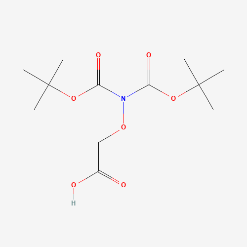 Bis-Boc-Aoa (CAS: 293302-31-5) - Chemical Structure and Molecular Formula 