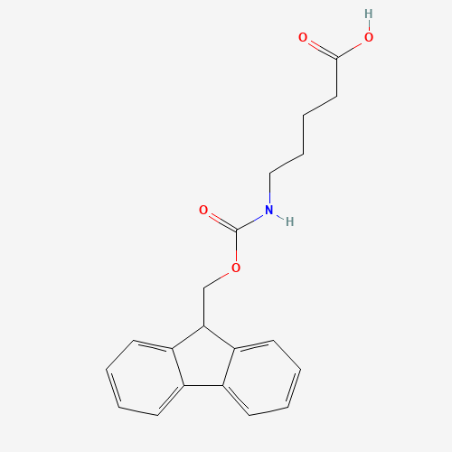 Fmoc-5-aminopentanoic acid (CAS: 123622-48-0) - Chemical Structure and Molecular Formula 