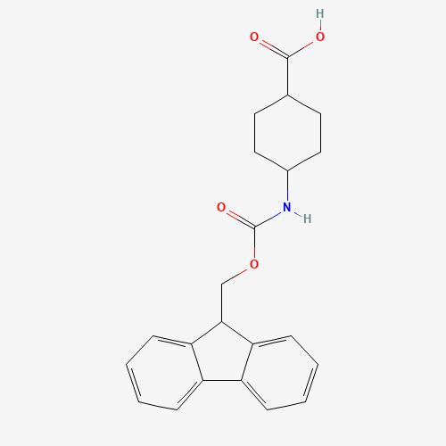 Fmoc-trans-4-aminocyclohexane-1-carboxylic acid (CAS: 147900-46-7) - Chemical Structure and Molecular Formula 