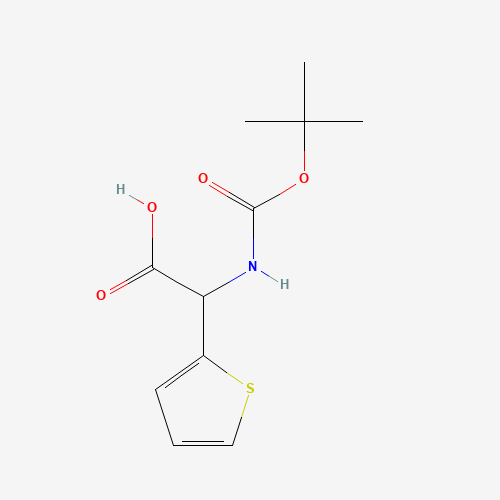 Boc-DL-(2-thienyl)glycine (CAS: 28044-76-0) - Chemical Structure and Molecular Formula 