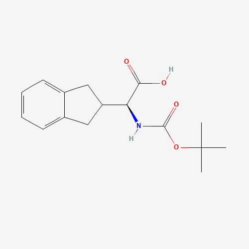 Boc-L-2-indanylglycine (CAS: 181227-47-4) - Chemical Structure and Molecular Formula 
