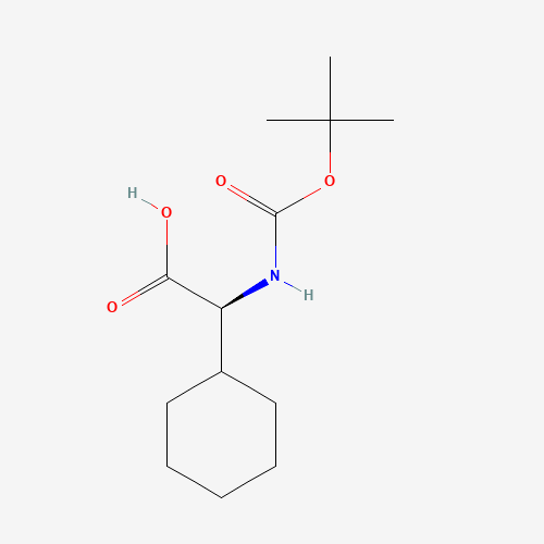 Boc-L-cyclohexylglycine (CAS: 109183-71-3) - Chemical Structure and Molecular Formula 