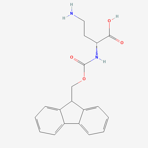 Fmoc-D-alpha,gamma-diaminobutyric acid (CAS: 201484-12-0) - Chemical Structure and Molecular Formula 