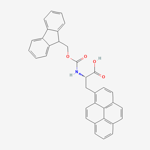 Fmoc-L-1-pyrenylalanine (CAS: 183071-07-0) - Chemical Structure and Molecular Formula 