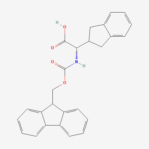 Fmoc-L-2-indanylglycine (CAS: 205526-39-2) - Chemical Structure and Molecular Formula 