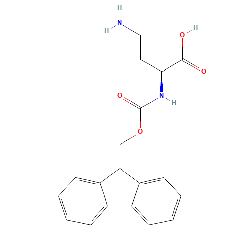 Fmoc-L-alpha,gamma-diaminobutyric acid (CAS: 161420-87-7) - Chemical Structure and Molecular Formula 