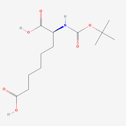 Boc-Asu-OH (CAS: 66713-87-9) - Chemical Structure and Molecular Formula 