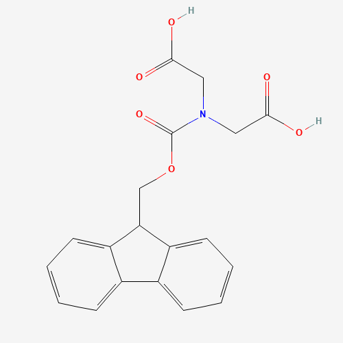 Fmoc-iminodiacetic acid chemical structure Fmoc-iminodiacetic acid (CAS: 112918-82-8) - Chemical Structure and Molecular Formula