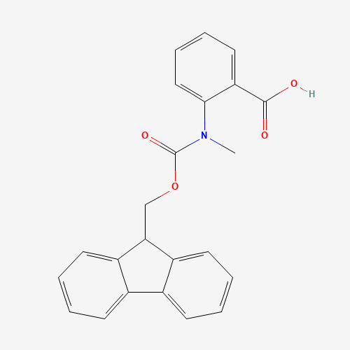 Fmoc-N-methylaminobenzoic acid (CAS: 120467-46-1) - Chemical Structure and Molecular Formula 