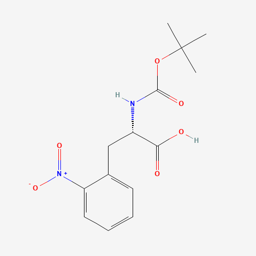 Boc-2-nitro-L-phenylalanine (CAS: 185146-84-3) - Chemical Structure and Molecular Formula 