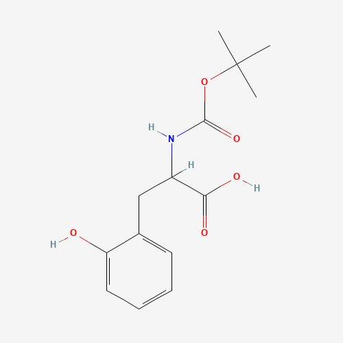 Boc-DL-o-tyrosine (CAS: 203569-04-4) - Chemical Structure and Molecular Formula 