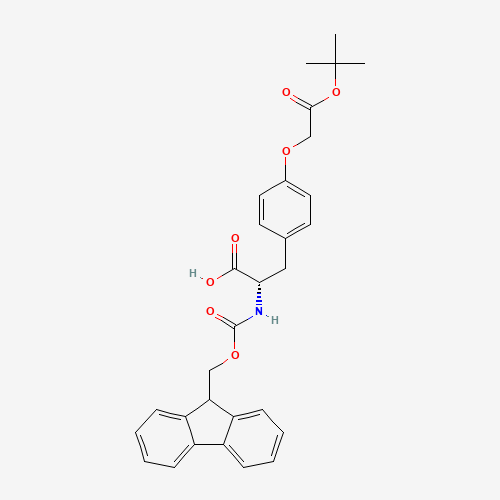 Fmoc-4-(Boc-methoxy)-L-phenylalanine (CAS: 181951-92-8) - Chemical Structure and Molecular Formula 