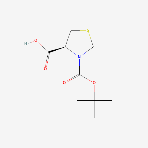 Boc-(S)-thiazolidine-4-carboxylic acid chemical structure Boc-(S)-thiazolidine-4-carboxylic acid (CAS: 63091-82-7) - Chemical Structure and Molecular Formula