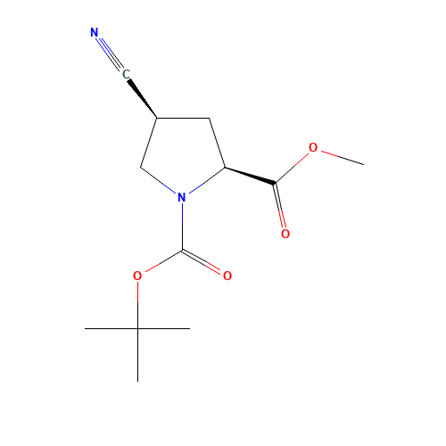 Boc-cis-4-cyano-L-proline methyl ester (CAS: 487048-28-2) - Related Chemical Product