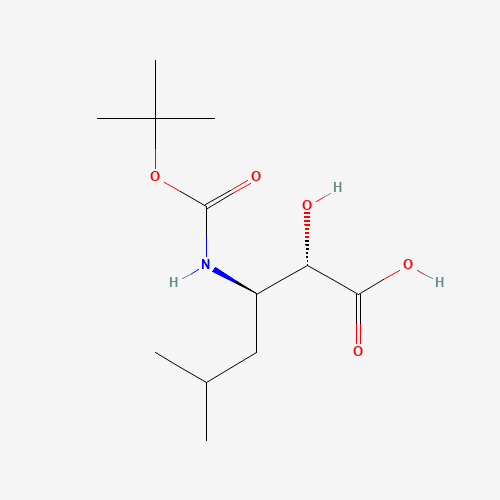 Boc-(2S,3R)-3-amino-2-hydroxy-5-methylhexanoic acid (CAS: 73397-25-8) - Chemical Structure and Molecular Formula 