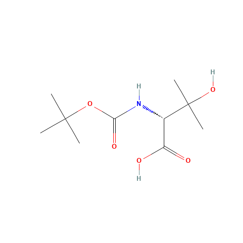 Boc-(R)-2-amino-3-hydroxy-3-methylbutanoic acid (CAS: 288159-40-0) - Related Chemical Product