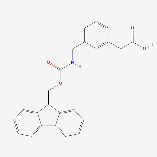 Fmoc-(3-aminomethylphenyl)acetic acid (CAS: 631915-50-9) - Chemical Structure and Molecular Formula 