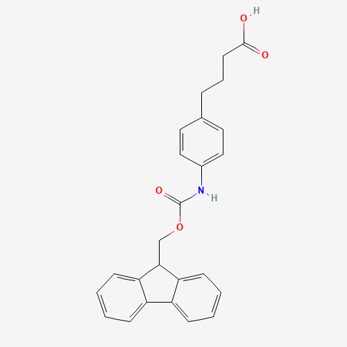 Fmoc-4-(4-aminophenyl)butanoic acid (CAS: 186320-14-9) - Chemical Structure and Molecular Formula 