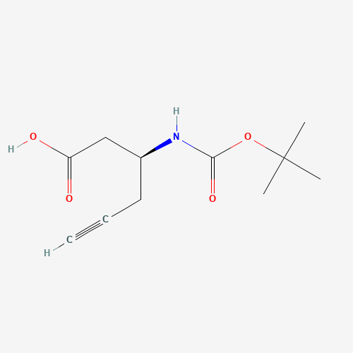 Boc-(S)-3-amino-5-hexynoic acid (CAS: 270596-47-9) - Related Chemical Product